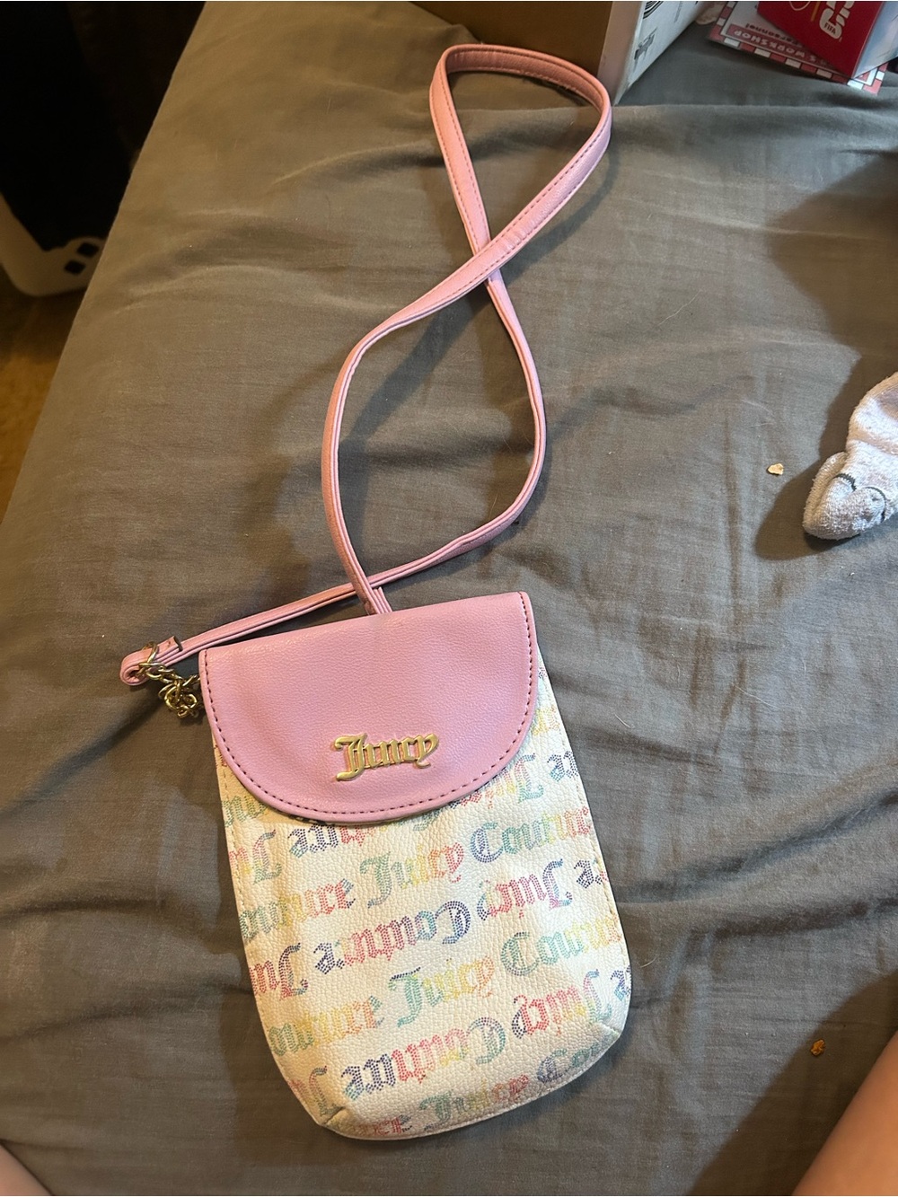 Juicy Couture Pink Logo Crossbody